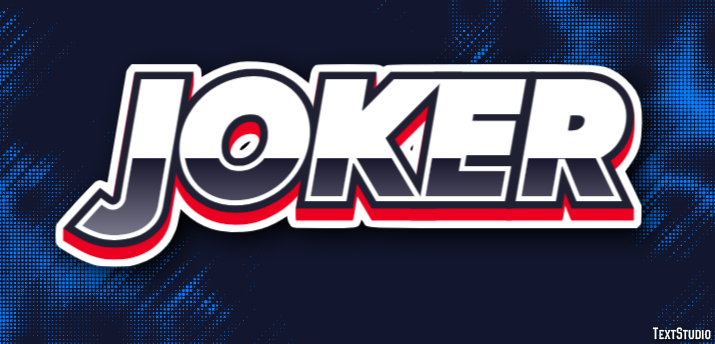 Joker Efecto de Texto