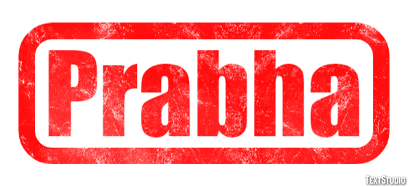 Prabha Tekst effect
