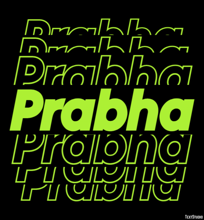 Prabha Tekst effect