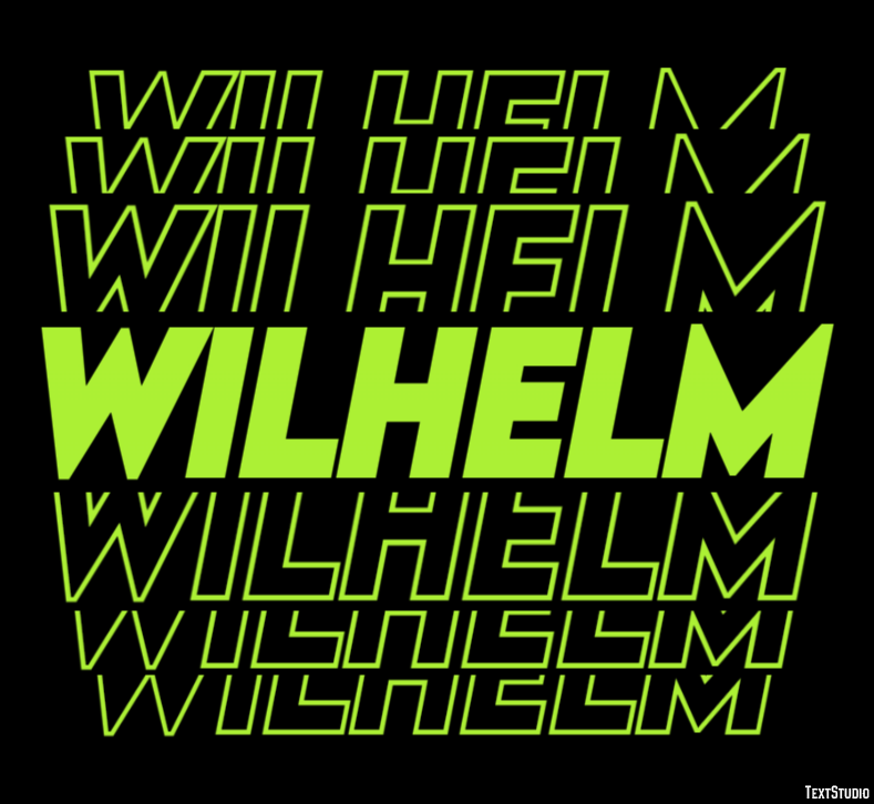 Wilhelm Эффект текста