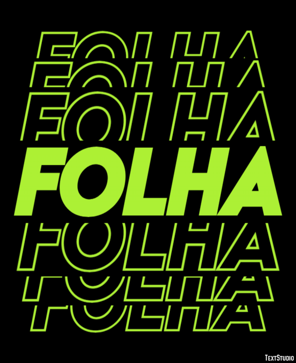 Folha Effetto testo