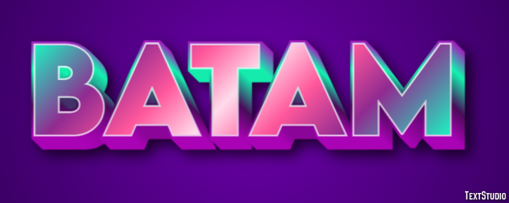 Batam Text effect