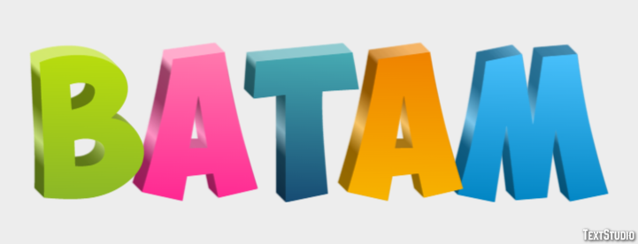 Batam Text effect