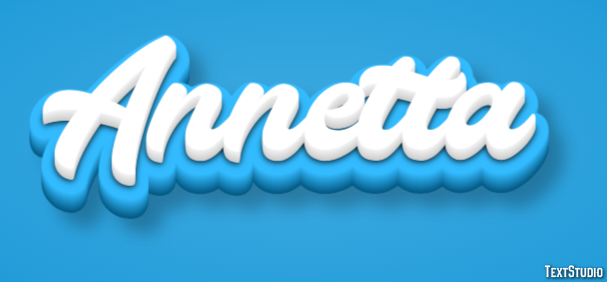 Annetta Texteffekt