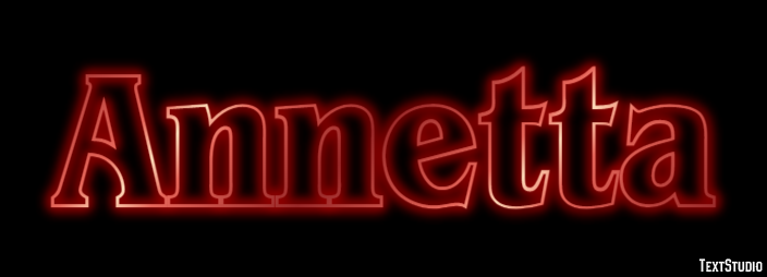 Annetta Texteffekt