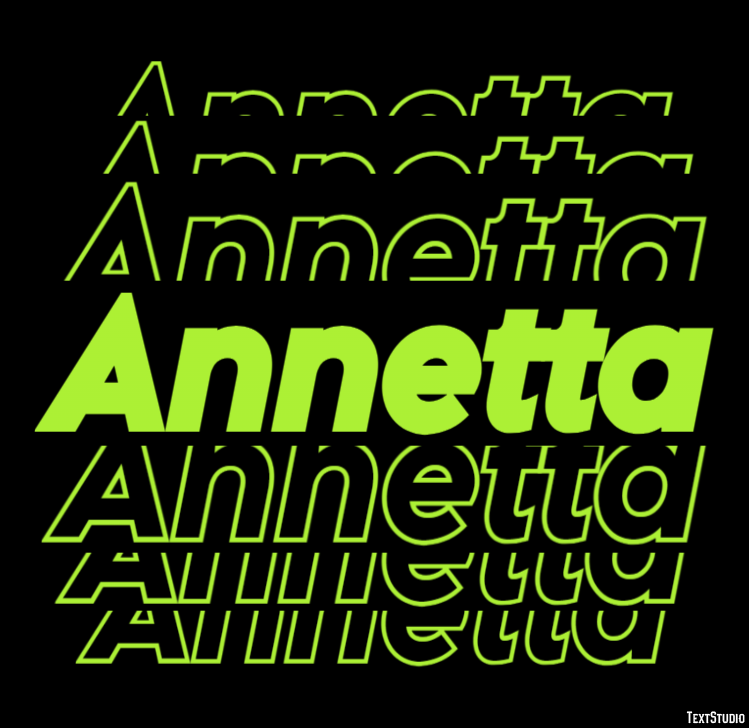 Annetta Text Effect