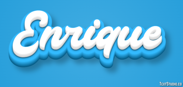 Enrique Эффект текста