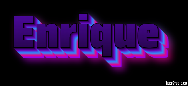Enrique Эффект текста