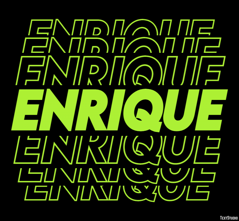 Enrique Tekst Effect