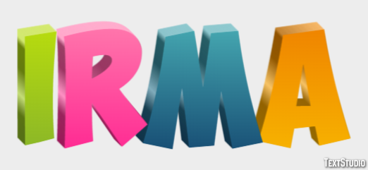 Irma Text Effect
