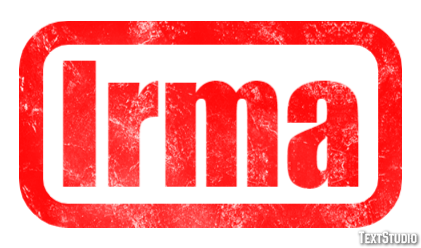 Irma Tekst effect