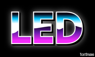 Led Text Effect