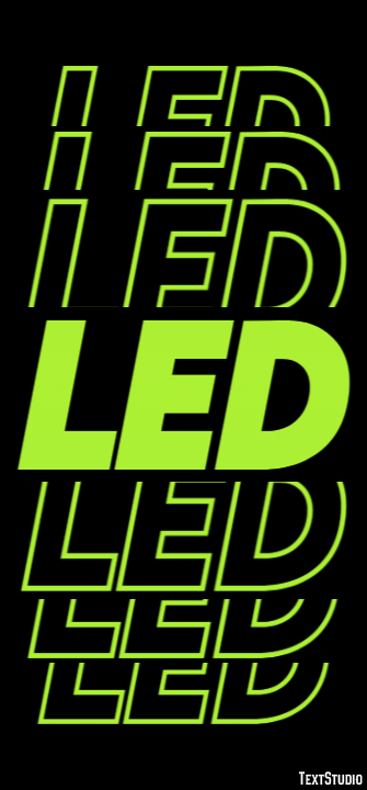 Led Text Effect