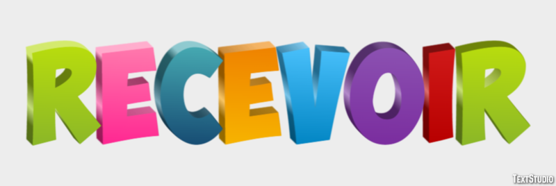 Recevoir Effet de texte