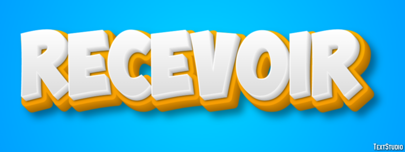 Recevoir Effet de texte