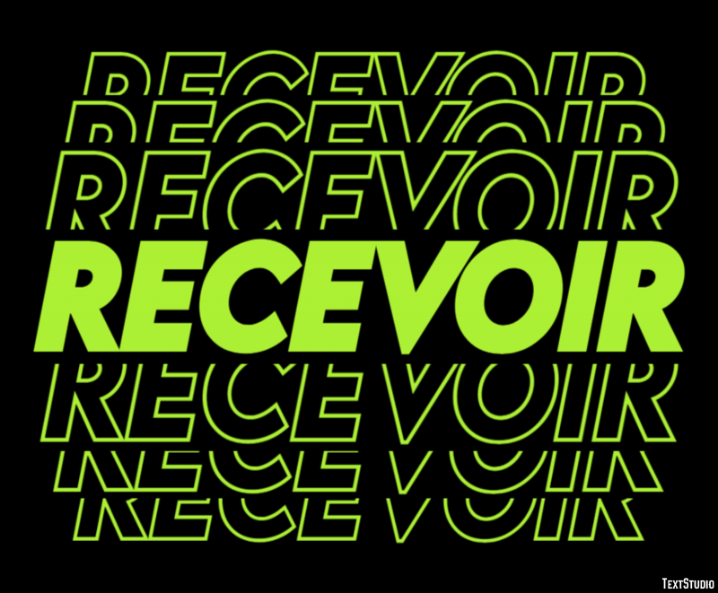 Recevoir Effet de texte