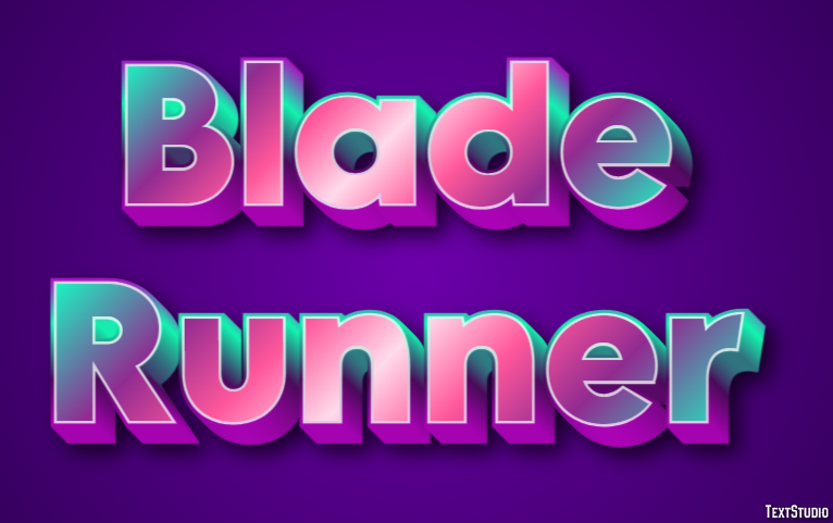 Blade Runner Text Effect