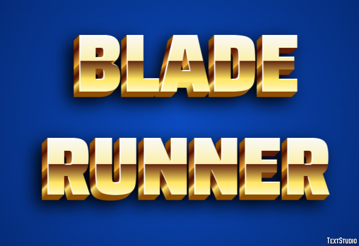 Blade Runner Text Effect