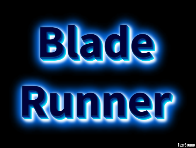 Blade Runner Text Effect