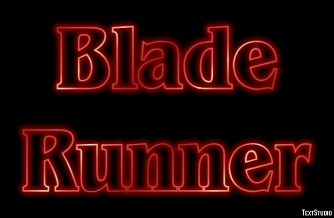 Blade Runner Text Effect