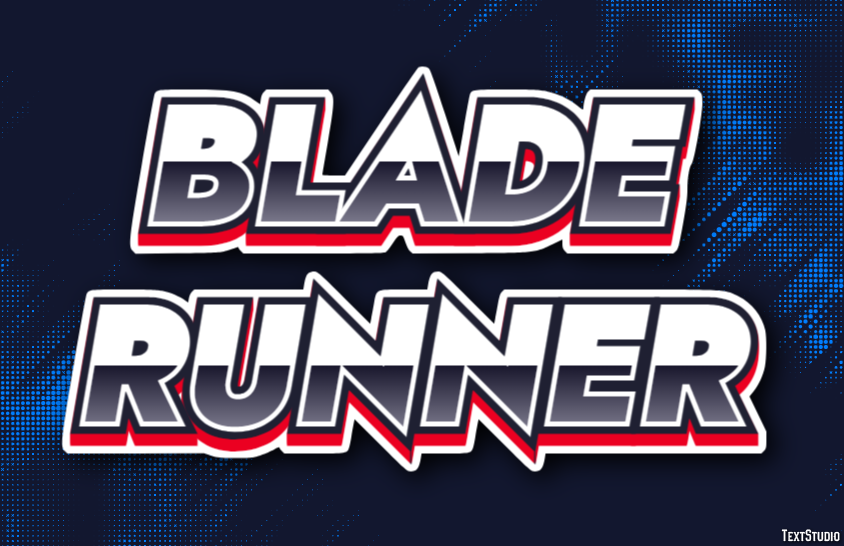 Blade Runner Text Effect