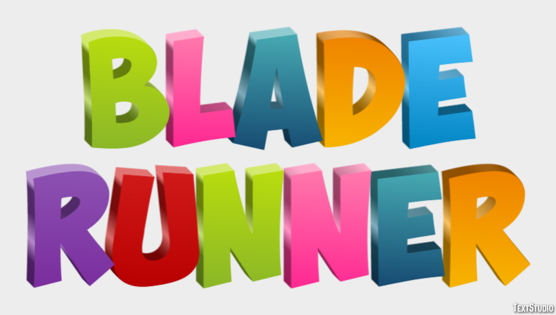 Blade Runner Text Effect