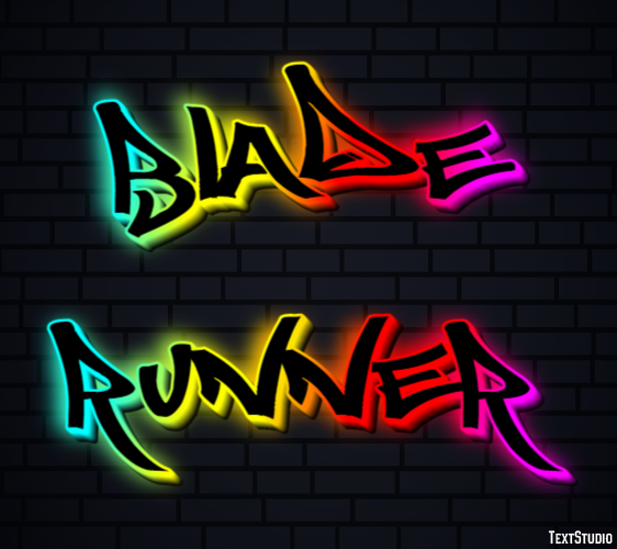 Blade Runner Text Effect