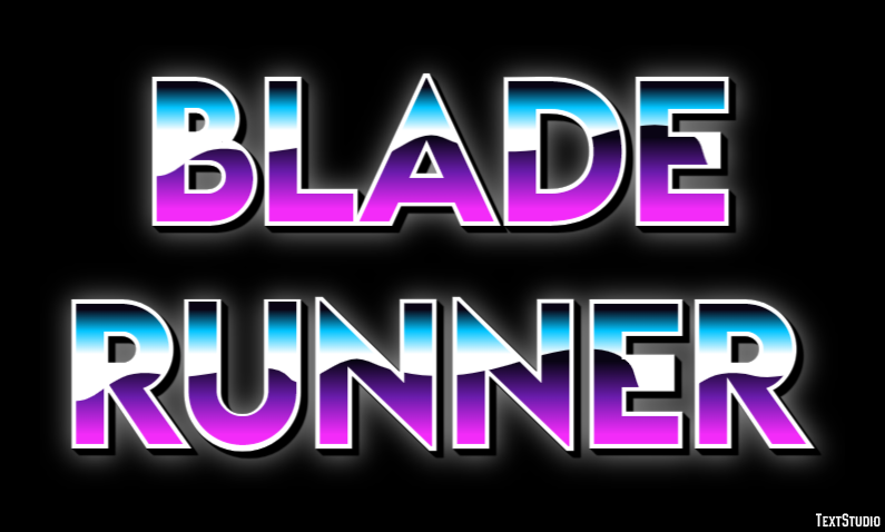 Blade Runner Text Effect