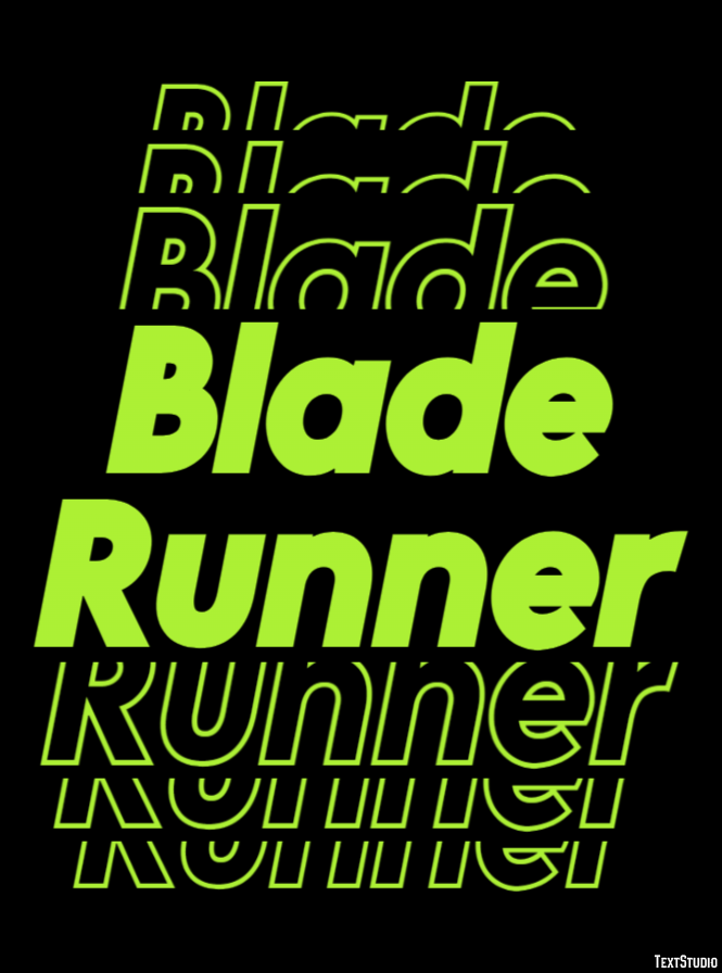 Blade Runner Text Effect
