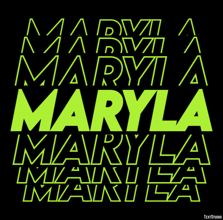Maryla Text Effect