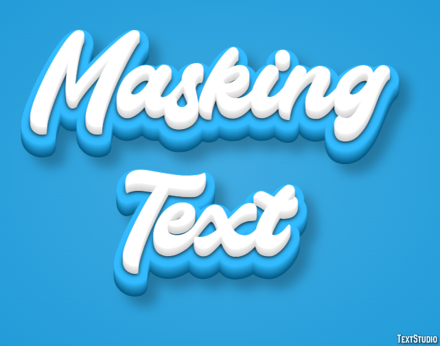 Masking Text Text Effect
