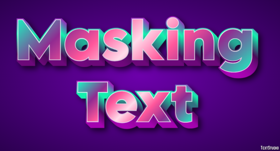 Masking Text Text Effect