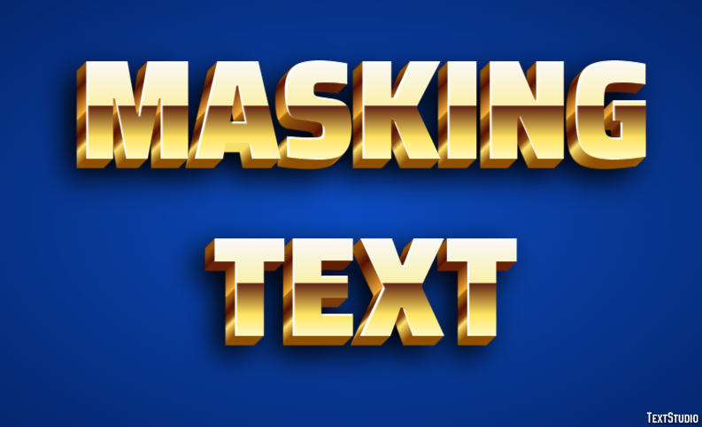 Masking Text Text Effect
