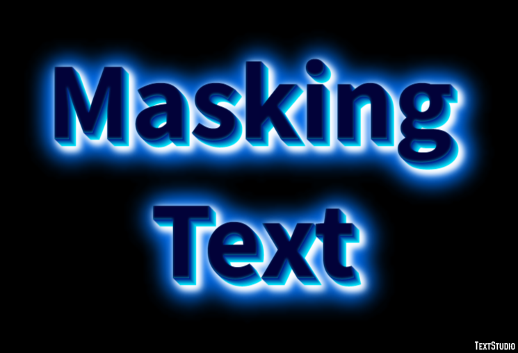 Masking Text Text Effect
