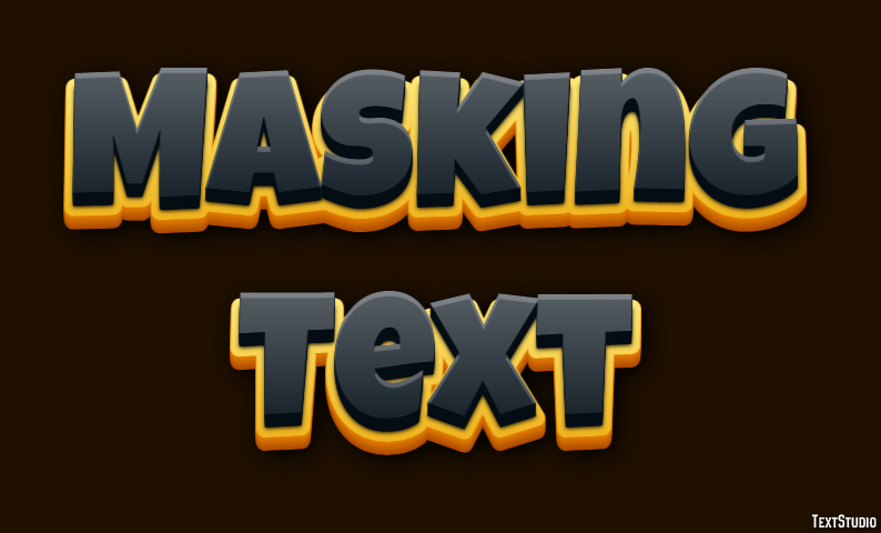 Masking Text Text Effect