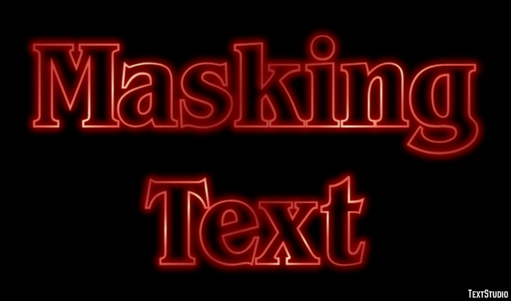 Masking Text Text Effect