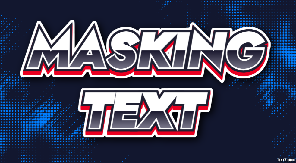 Masking Text Text Effect