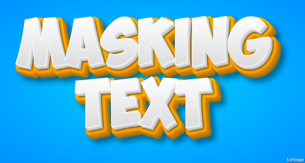 Masking Text Text Effect