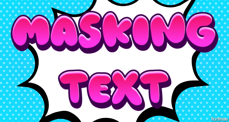 Masking Text Text Effect