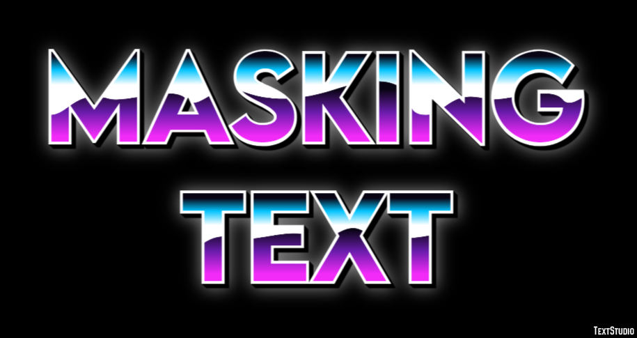 Masking Text Text Effect