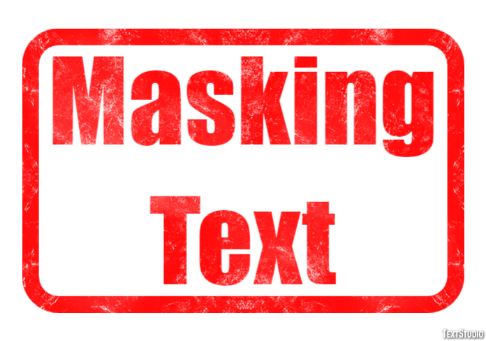 Masking Text Text Effect