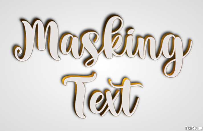 Masking Text Text Effect