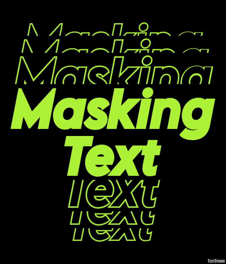Masking Text Text Effect