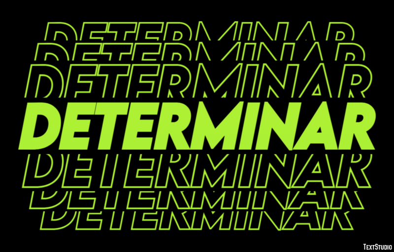 Determinar Text Effect