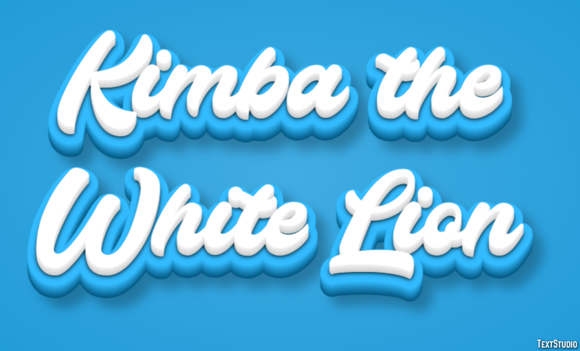 Kimba the White Lion Tekst Effect