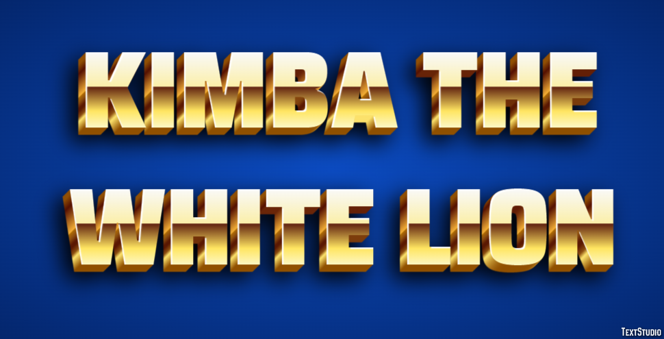 Kimba the White Lion Texteffekt