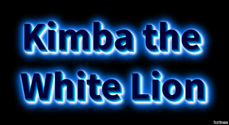 Kimba the White Lion Text Effect