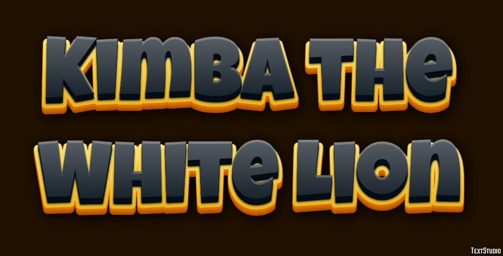 Kimba the White Lion Texteffekt
