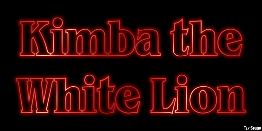 Kimba the White Lion Tekst Effect