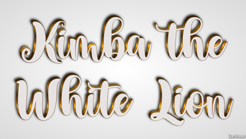 Kimba the White Lion Texteffekt